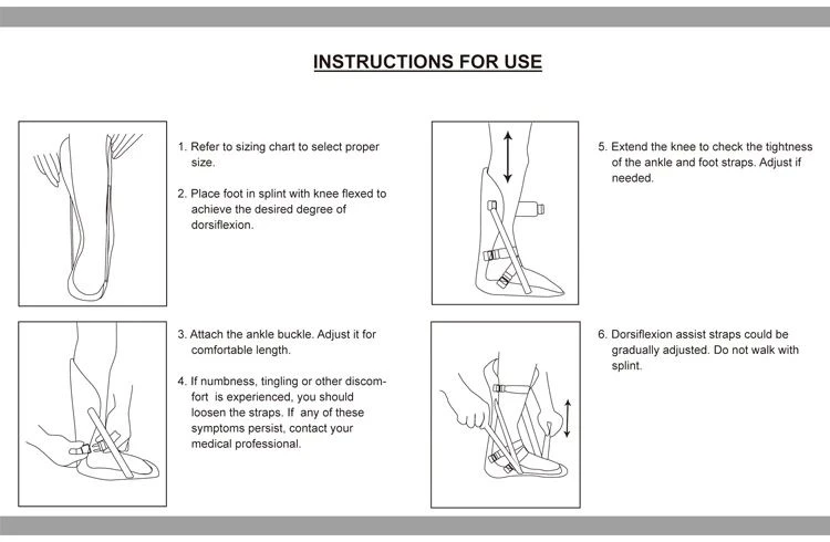 Plantar Fasciitis Night Splint Instruction